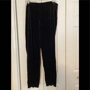 Black Velvet Stretch Pull On Pants XL